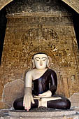 Bagan Myanmar. Buddha statue of the Thambula Temple. 